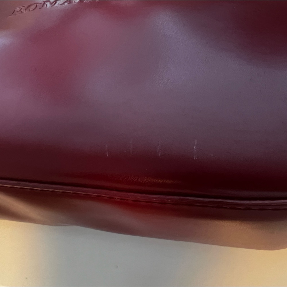 Burgundy Handbag Mini Red Shoulder Bag Purse - Picture 7 of 11